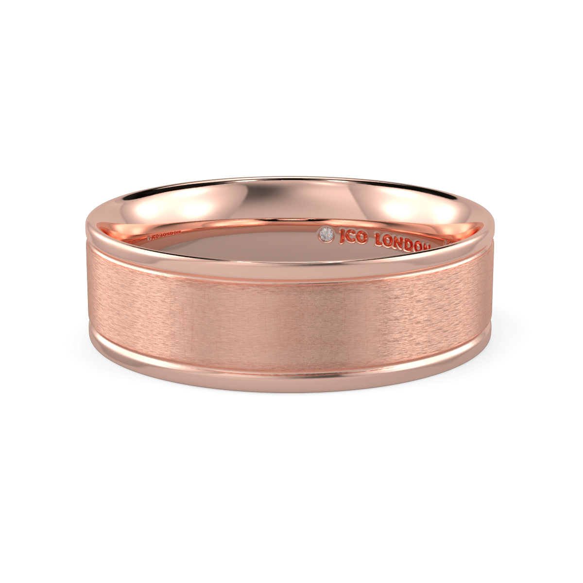 Flat Court Plain Wedding Band