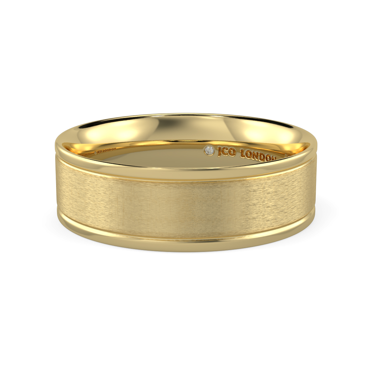 Flat Court Plain Wedding Band