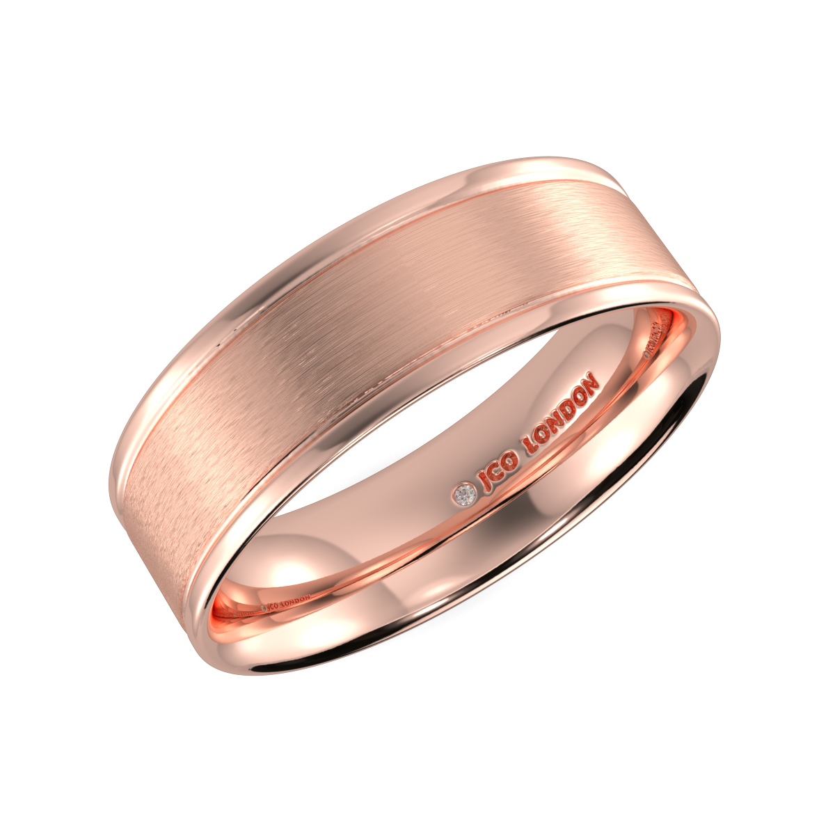 Flat Court Plain Wedding Band