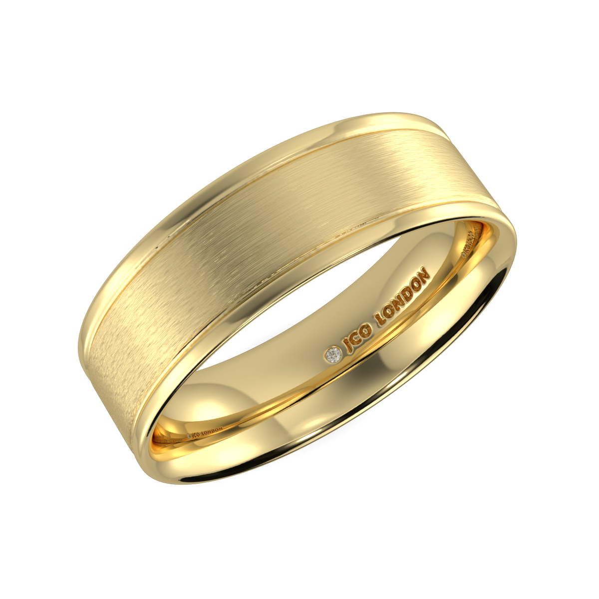 Flat Court Plain Wedding Band