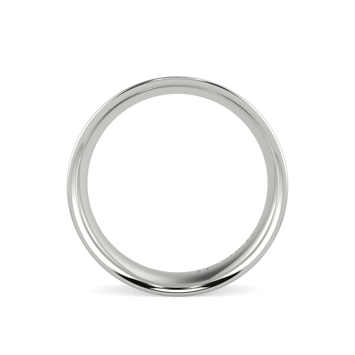Flat Court Plain Wedding Band