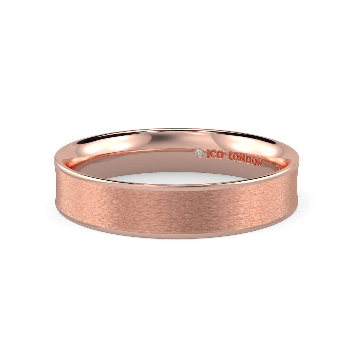 Flat Court Plain Wedding Band
