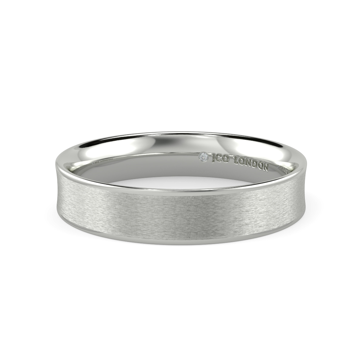 Flat Court Plain Wedding Band