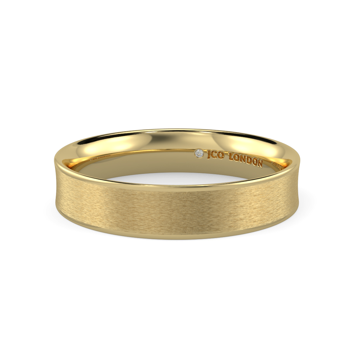 Flat Court Plain Wedding Band
