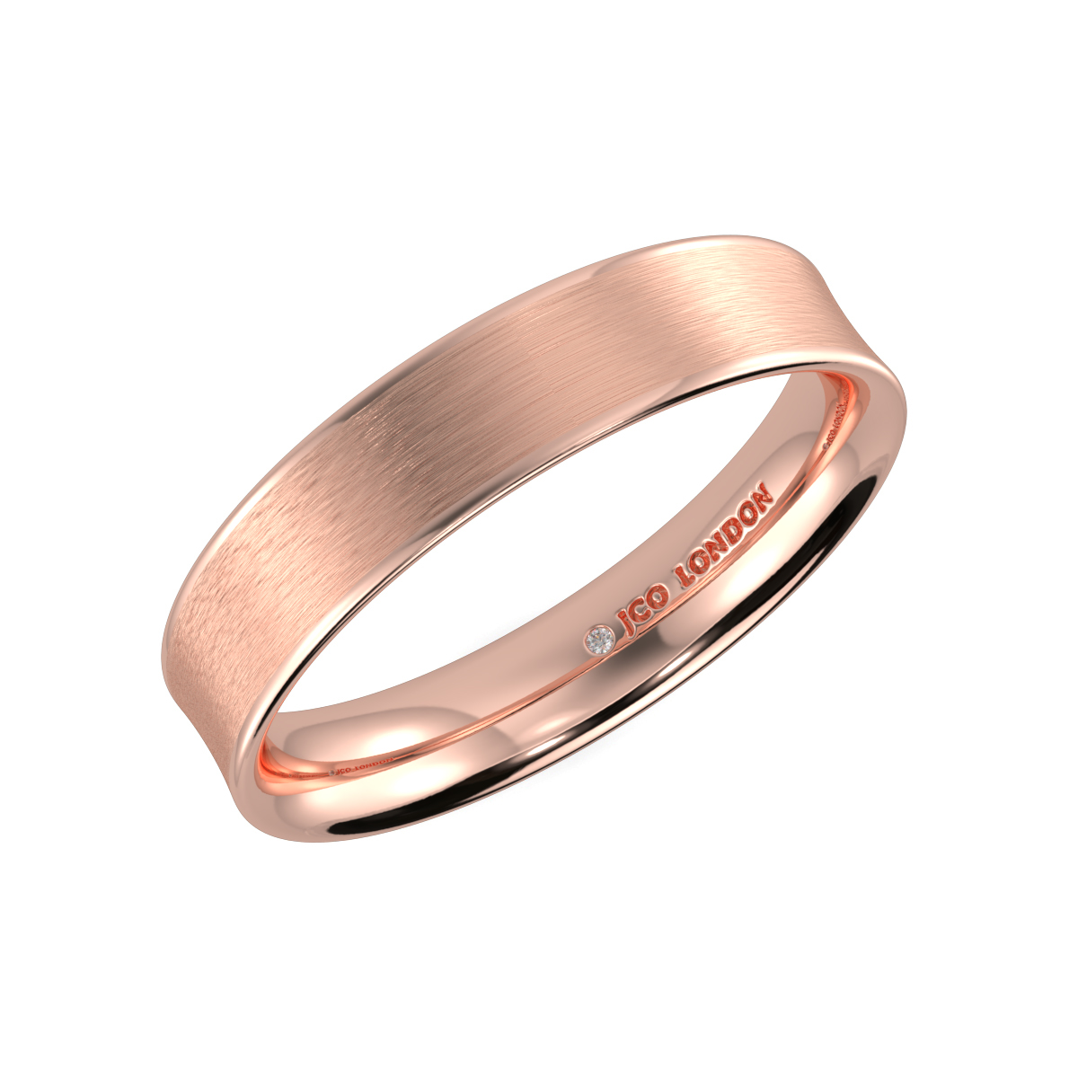 Flat Court Plain Wedding Band