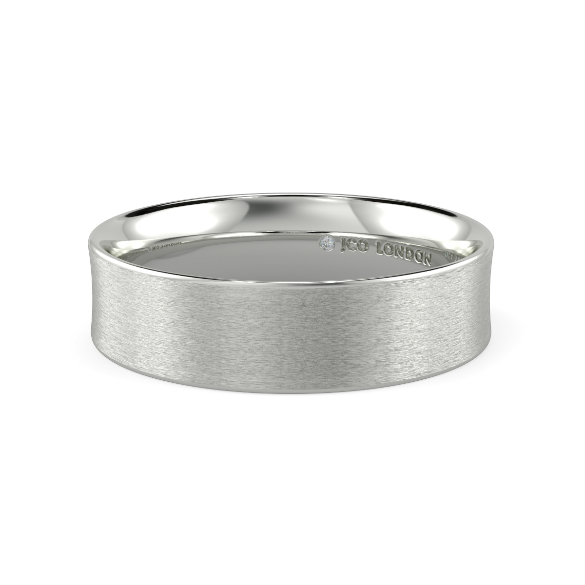 Flat Court Plain Wedding Band