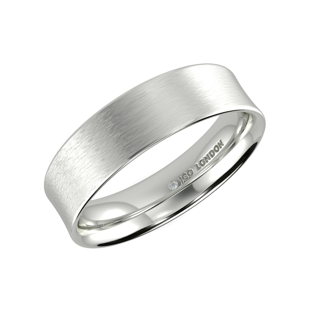 Flat Court Plain Wedding Band