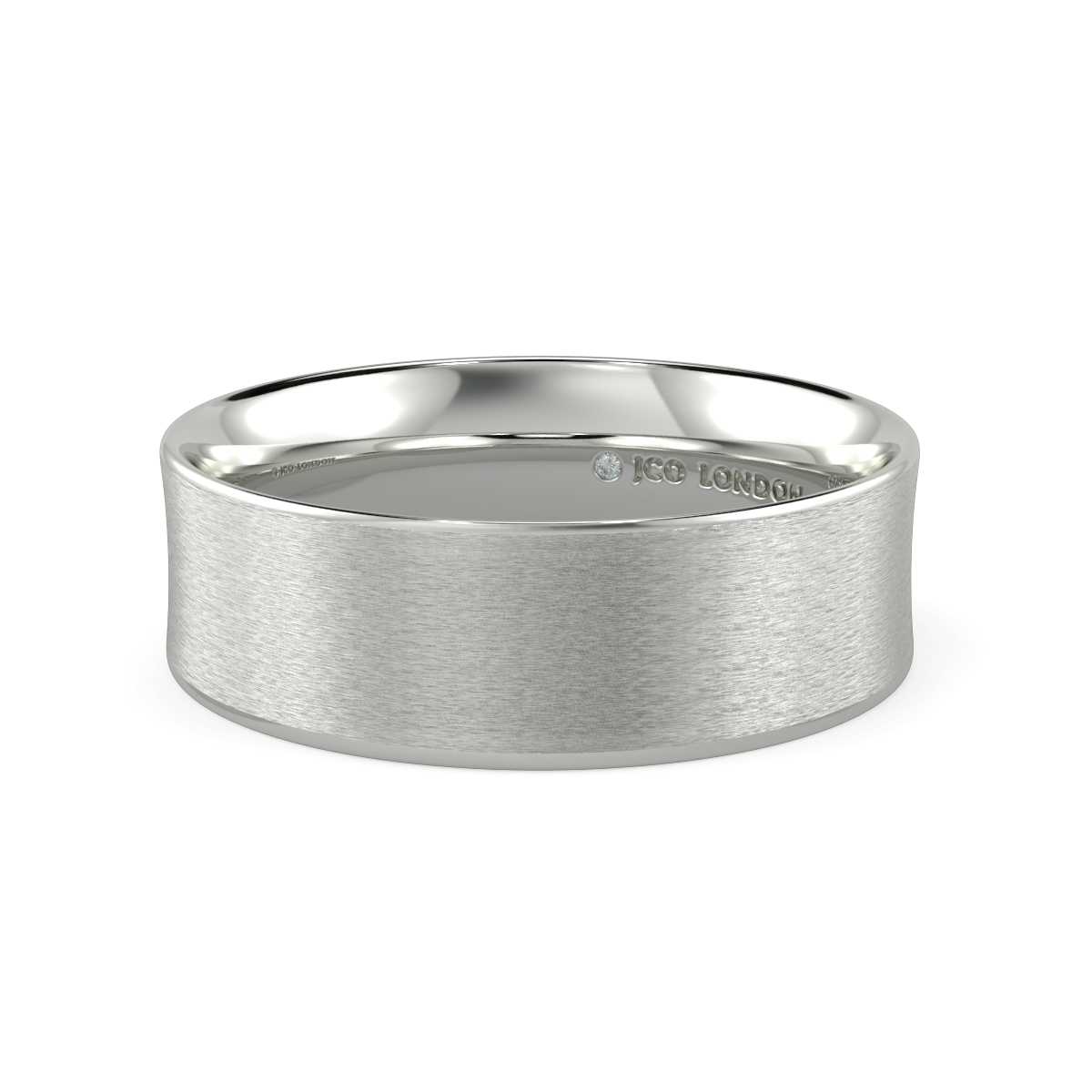 Flat Court Plain Wedding Band