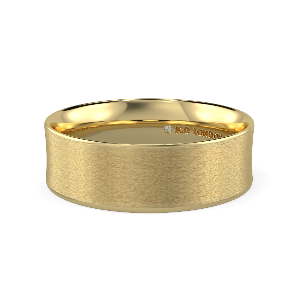 Flat Court Plain Wedding Band