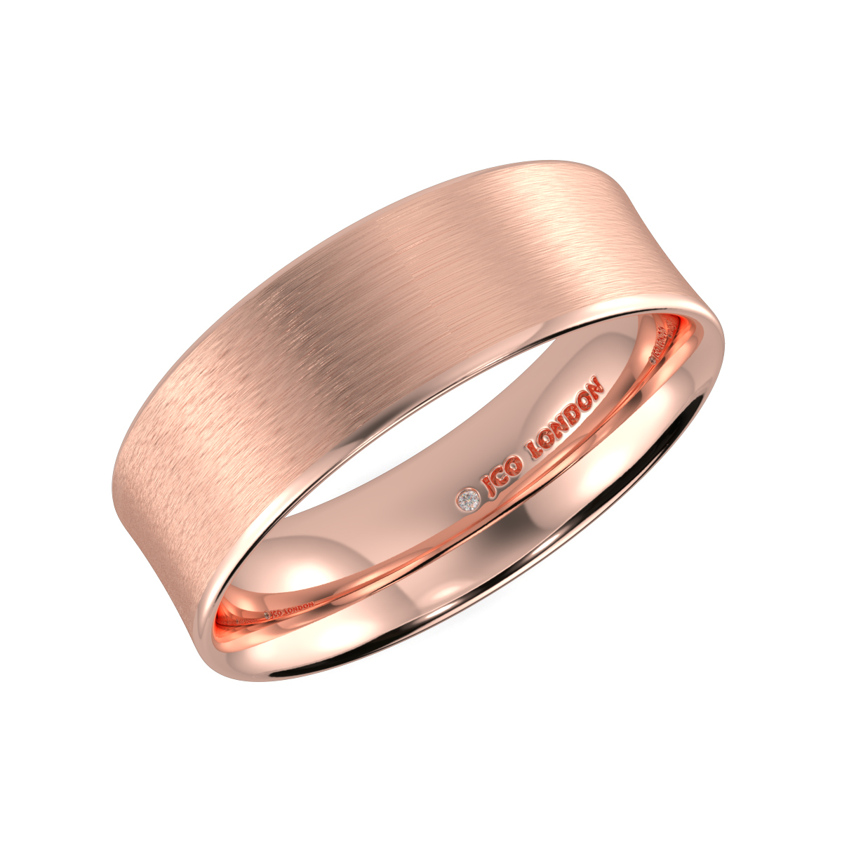 Flat Court Plain Wedding Band