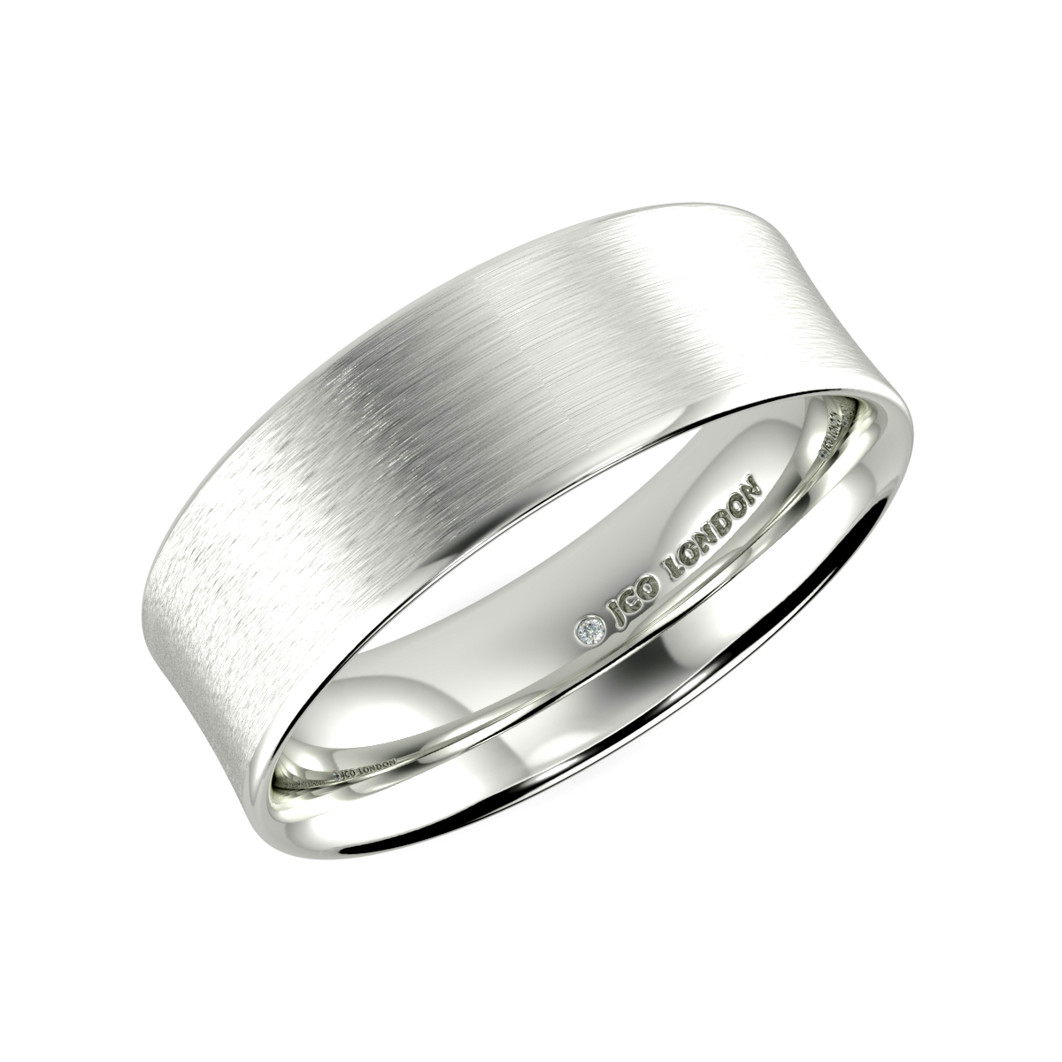 Flat Court Plain Wedding Band