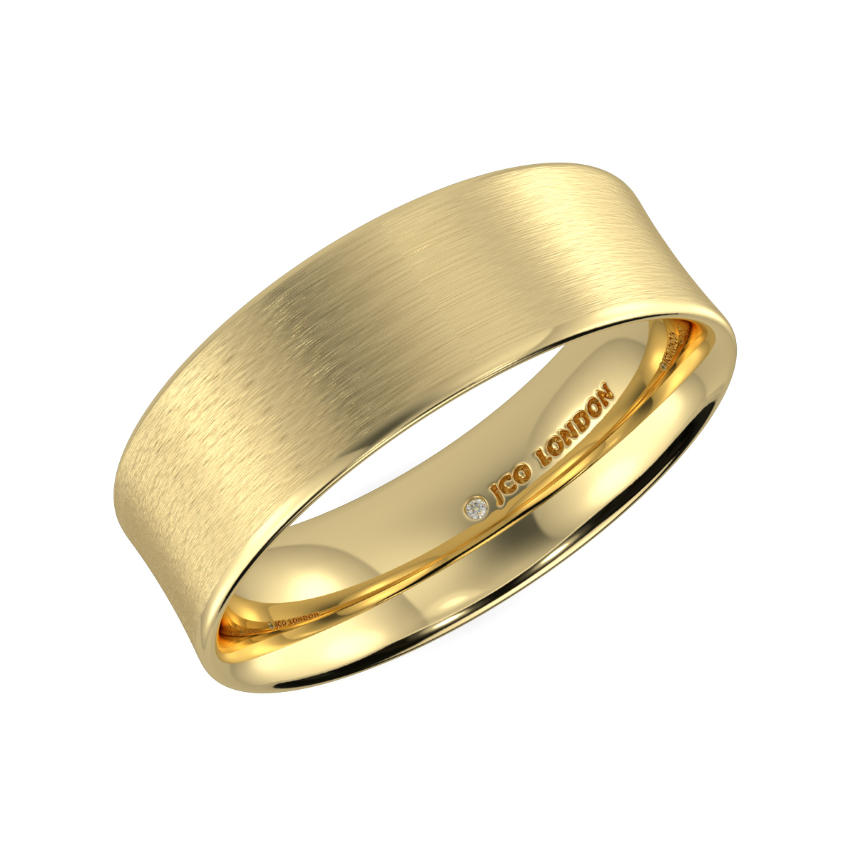 Flat Court Plain Wedding Band
