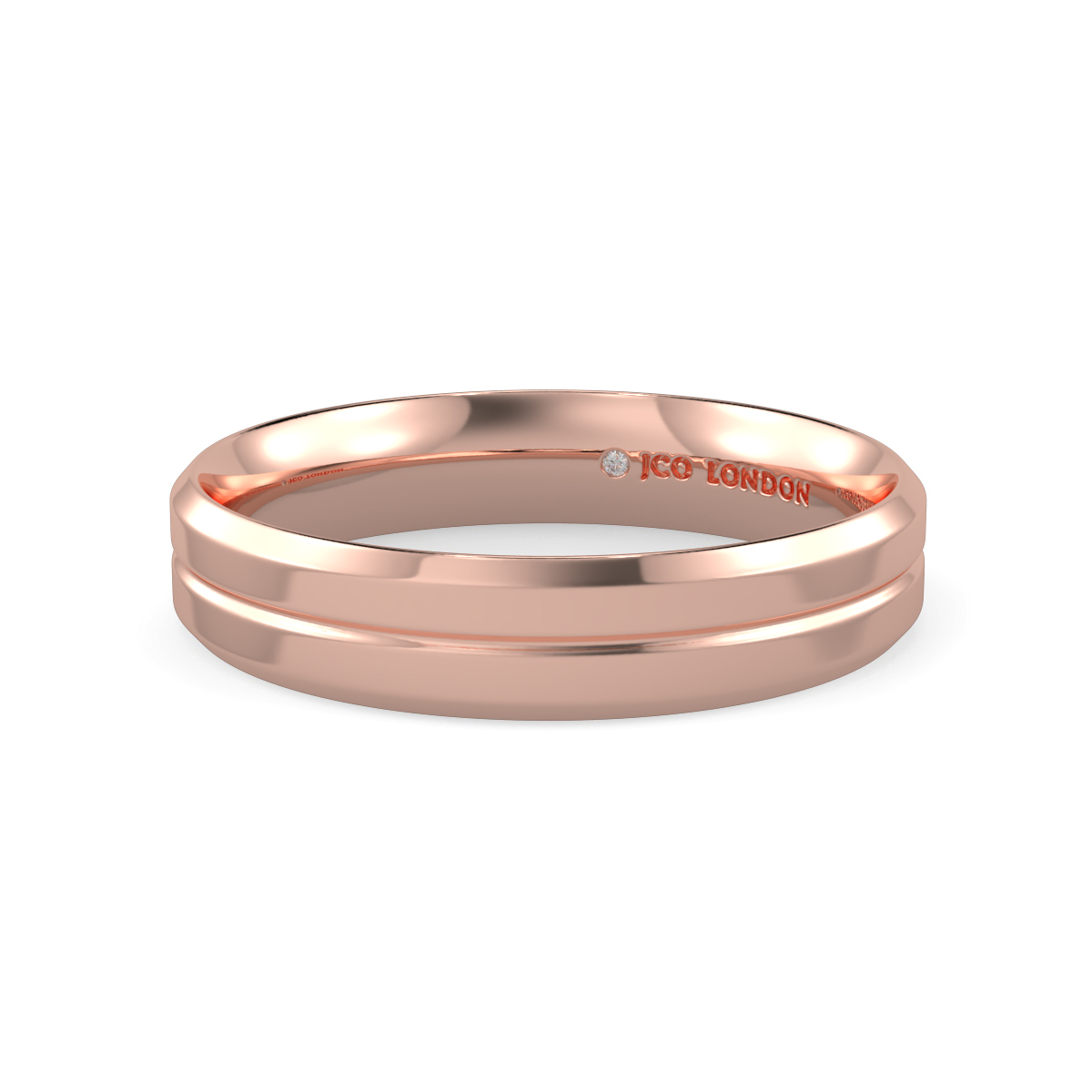 Flat Court Plain Wedding Band