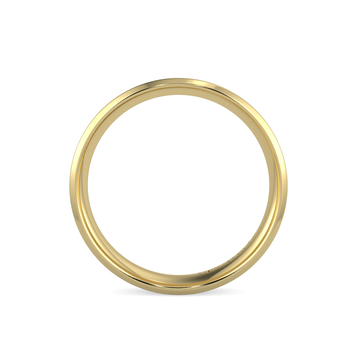 Flat Court Plain Wedding Band