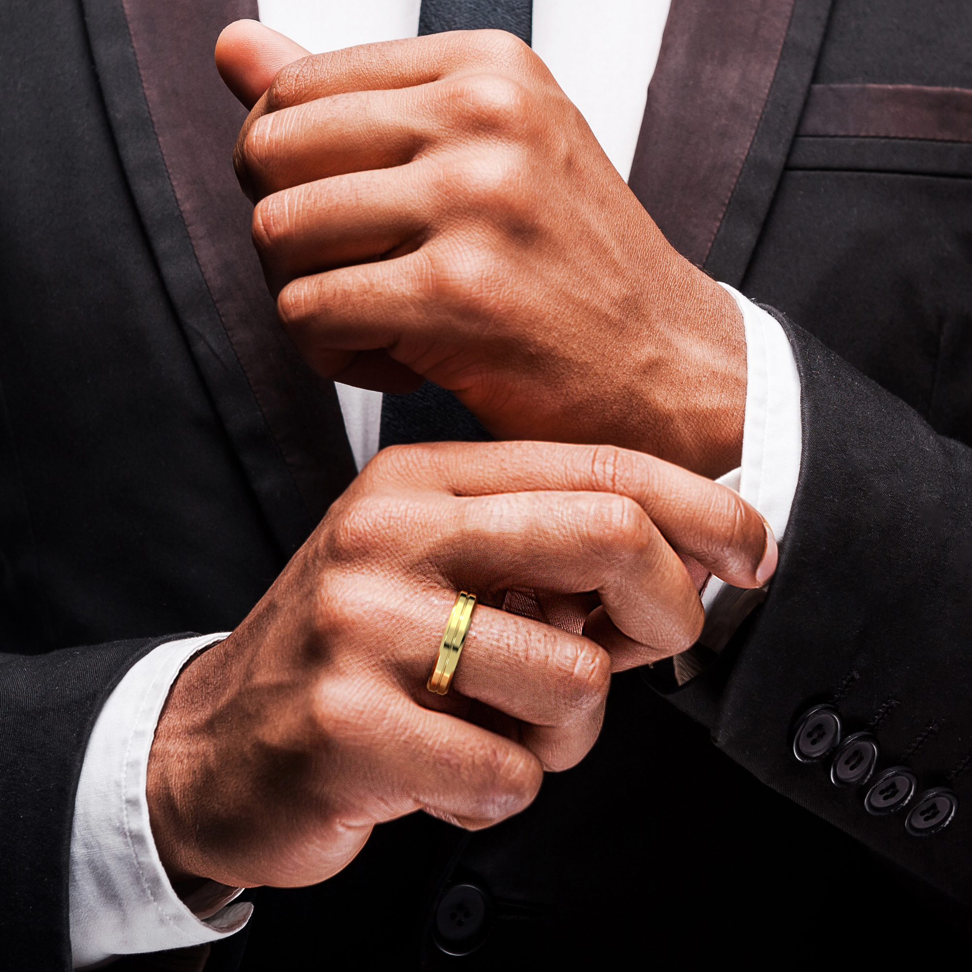 Flat Court Plain Wedding Band