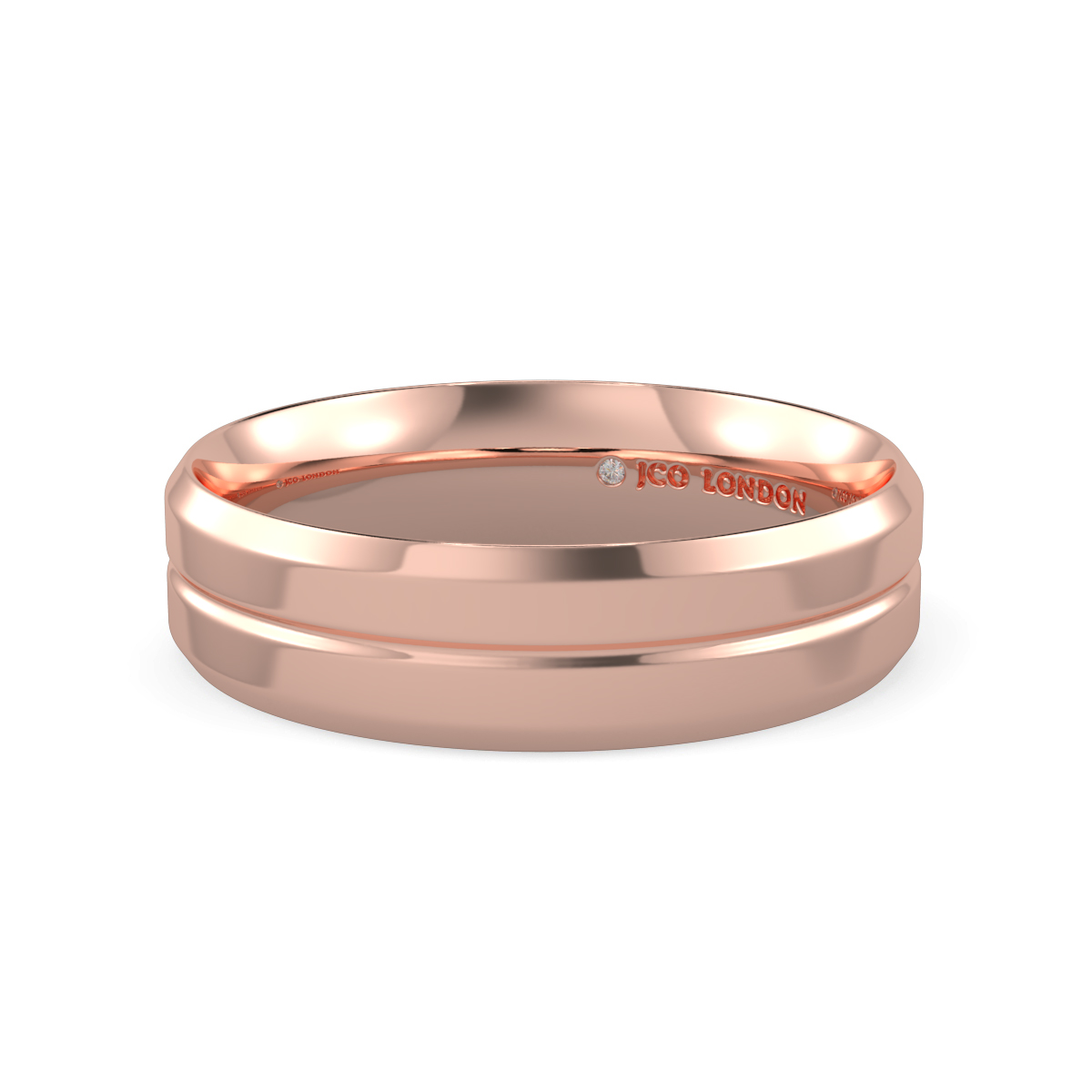 Flat Court Plain Wedding Band