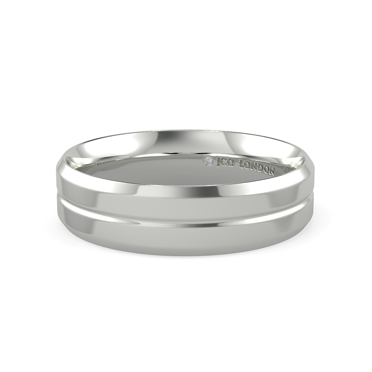 Flat Court Plain Wedding Band