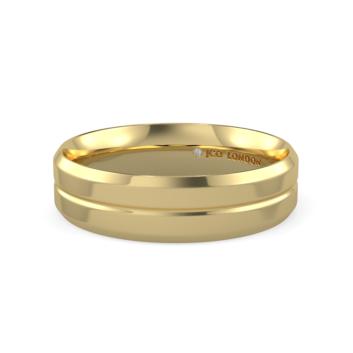 Flat Court Plain Wedding Band