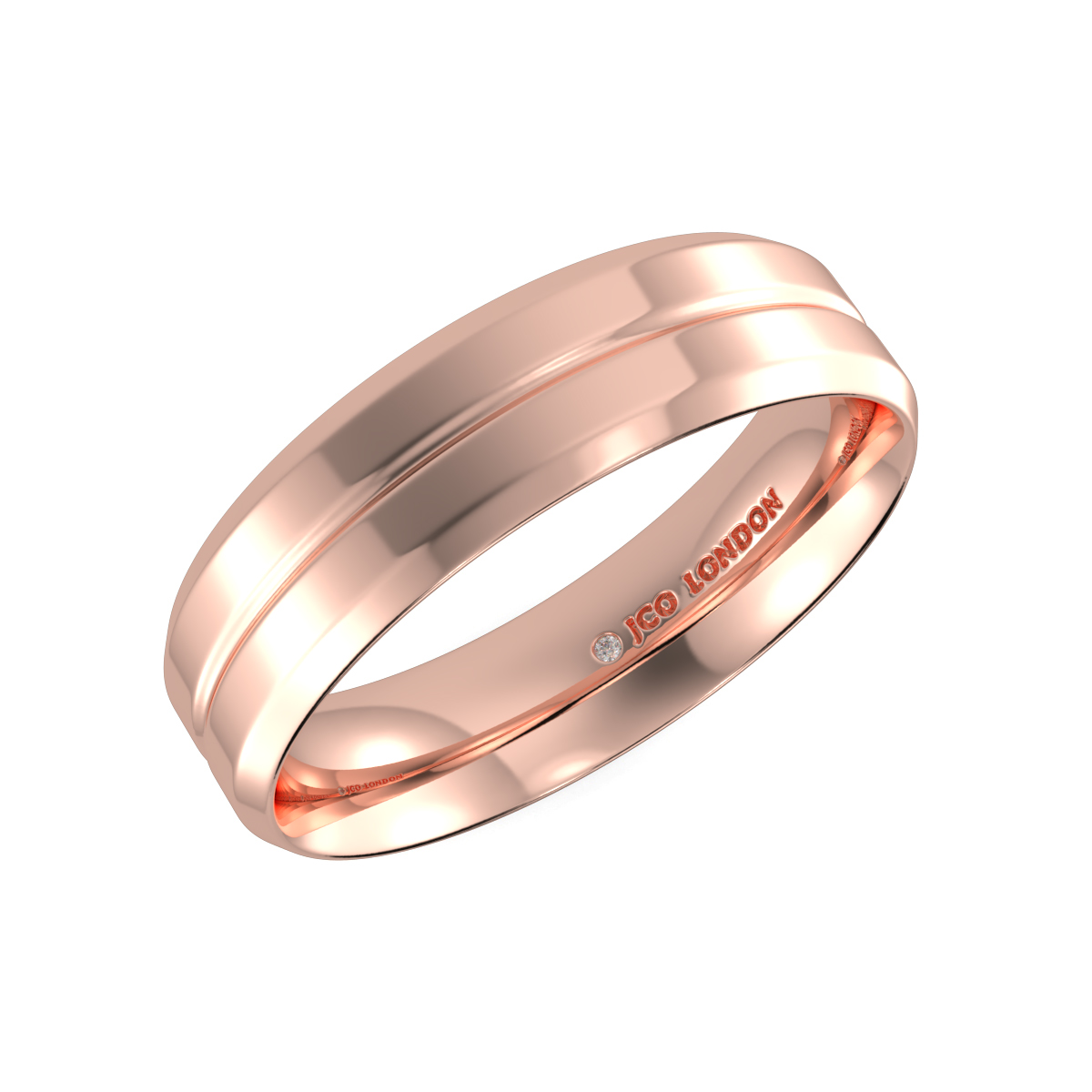 Flat Court Plain Wedding Band