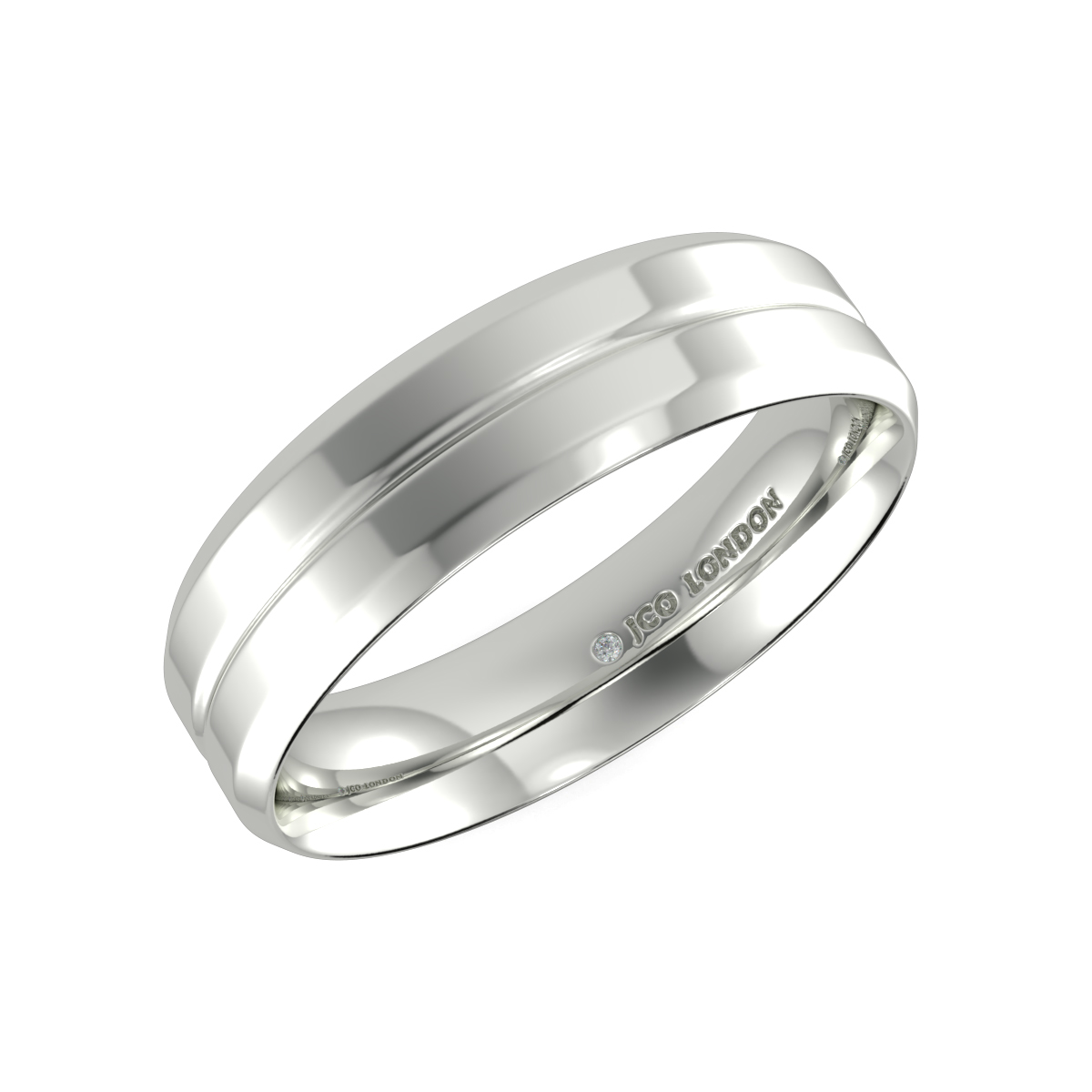 Flat Court Plain Wedding Band