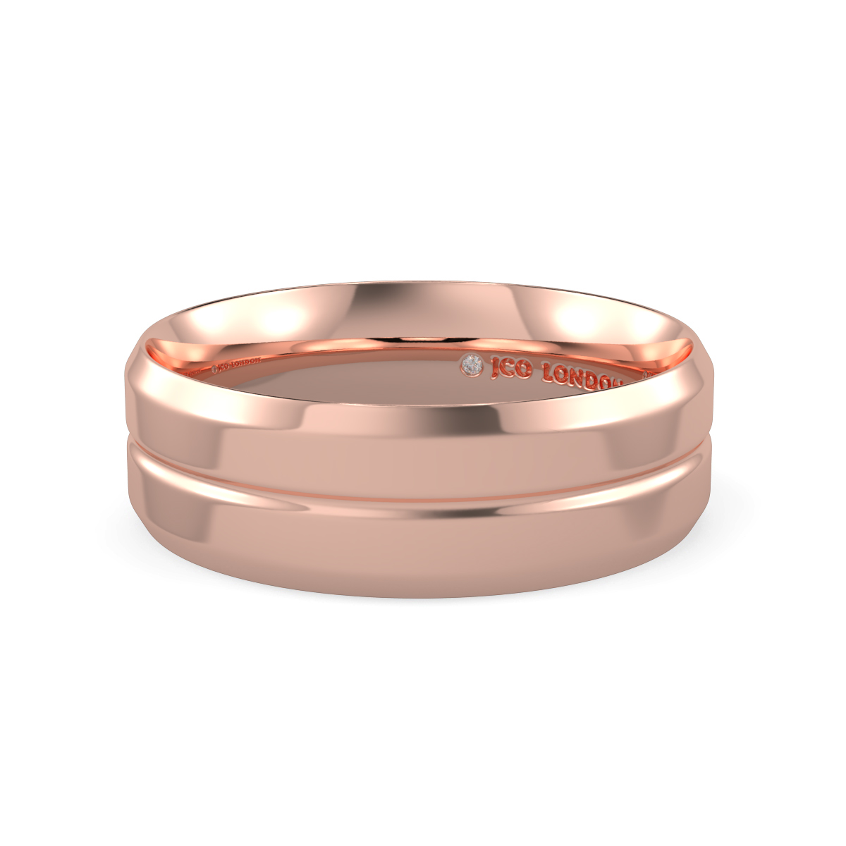 Flat Court Plain Wedding Band