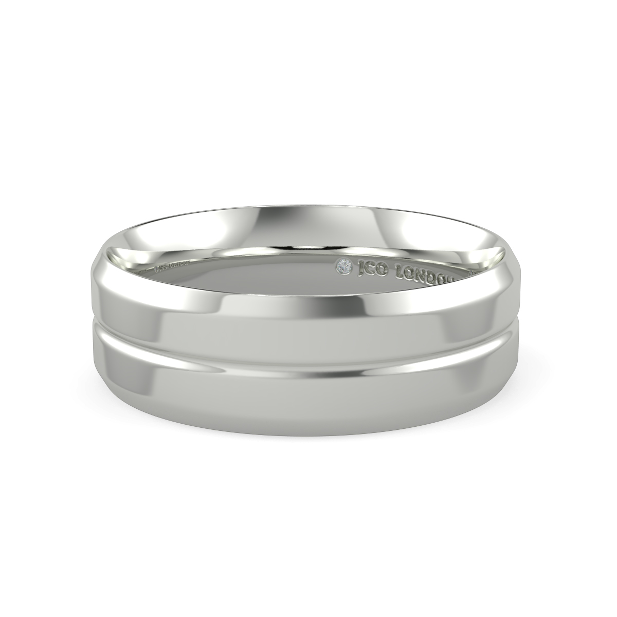 Flat Court Plain Wedding Band
