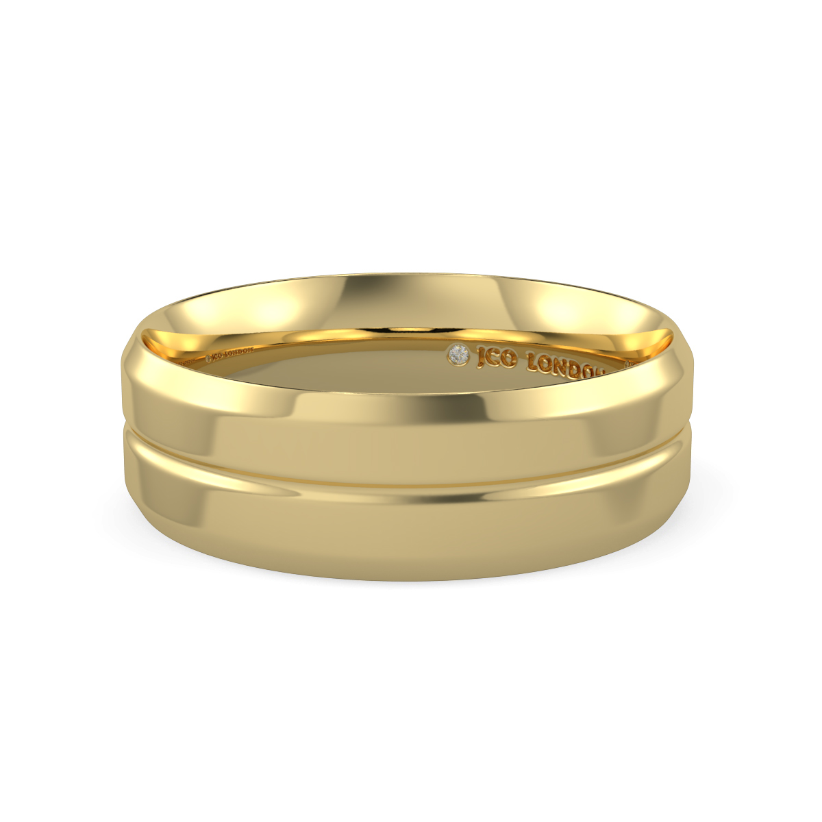 Flat Court Plain Wedding Band