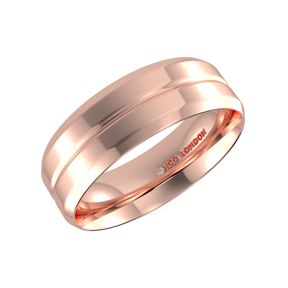 Flat Court Plain Wedding Band