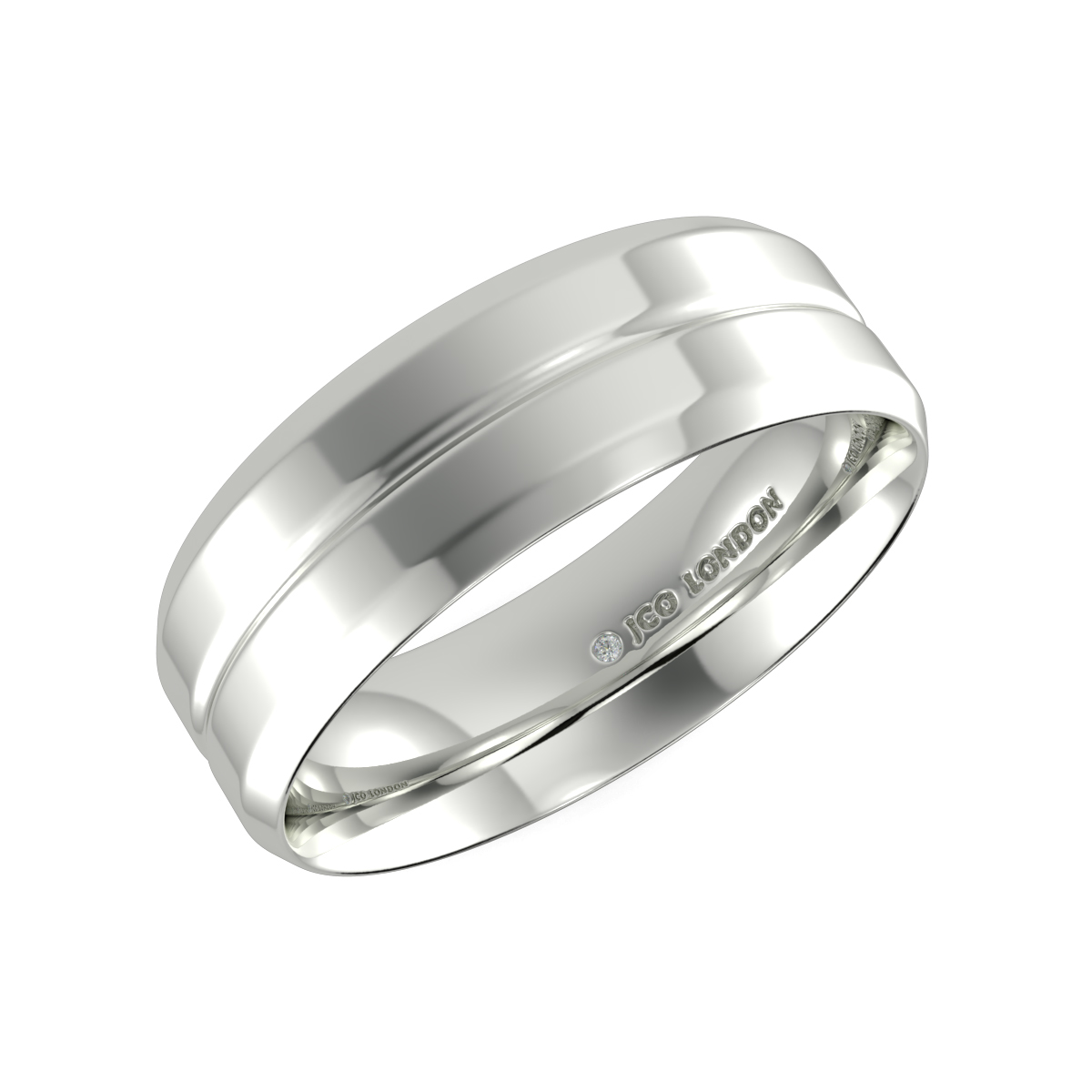 Flat Court Plain Wedding Band