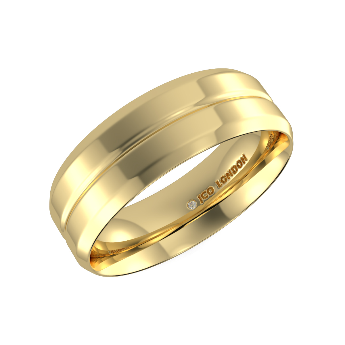 Flat Court Plain Wedding Band