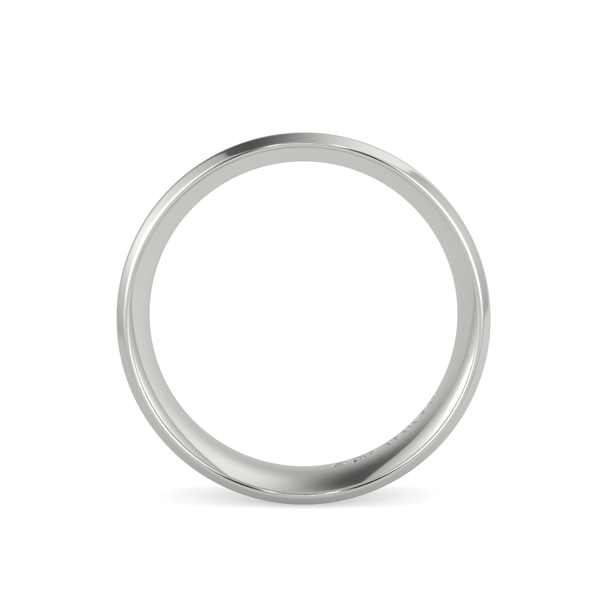 Flat Court Plain Wedding Band