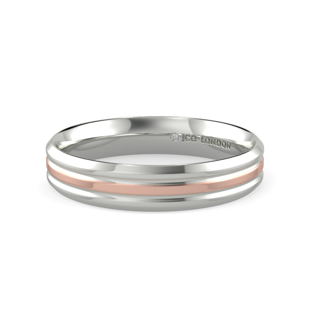 Flat Court Plain Wedding Band