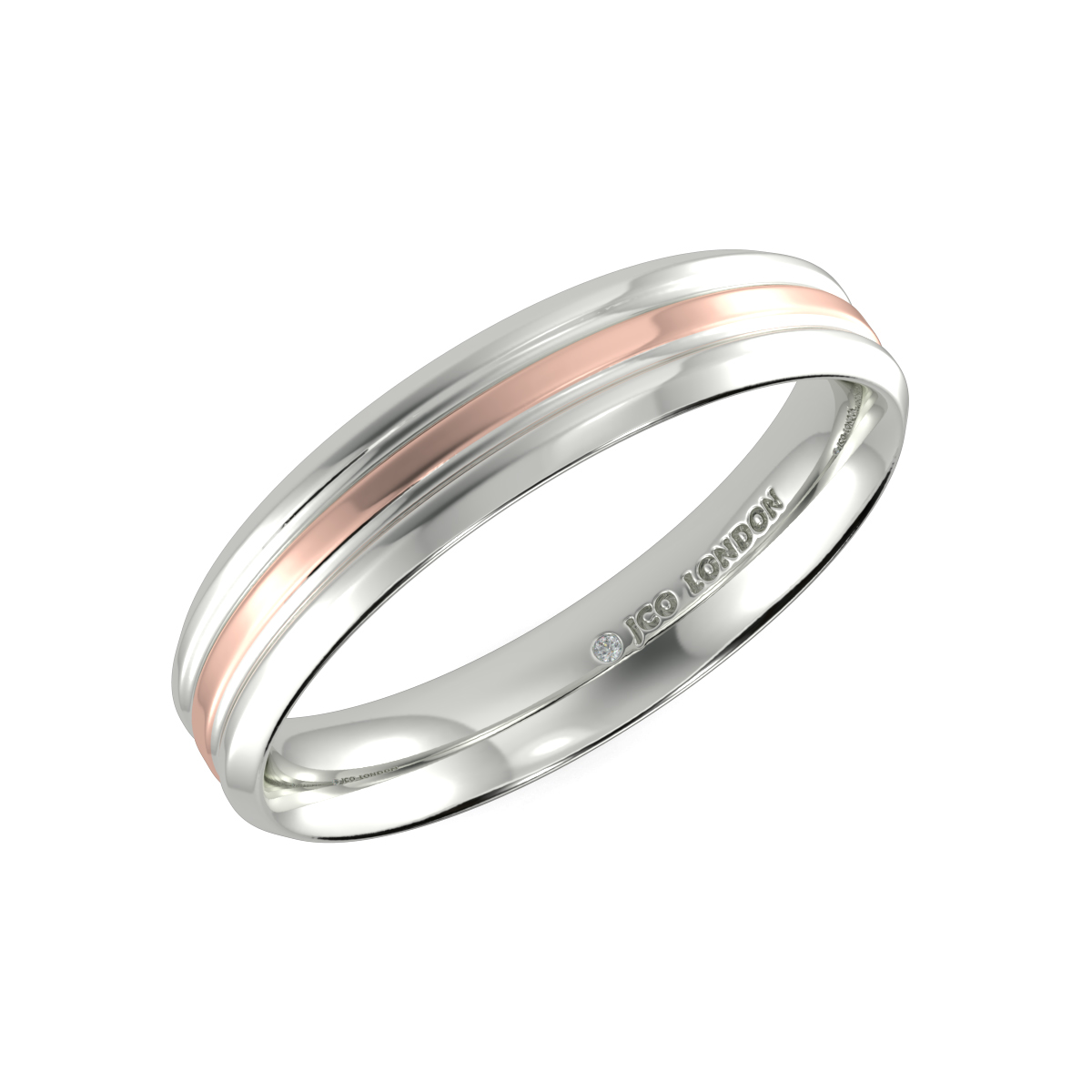 Flat Court Plain Wedding Band
