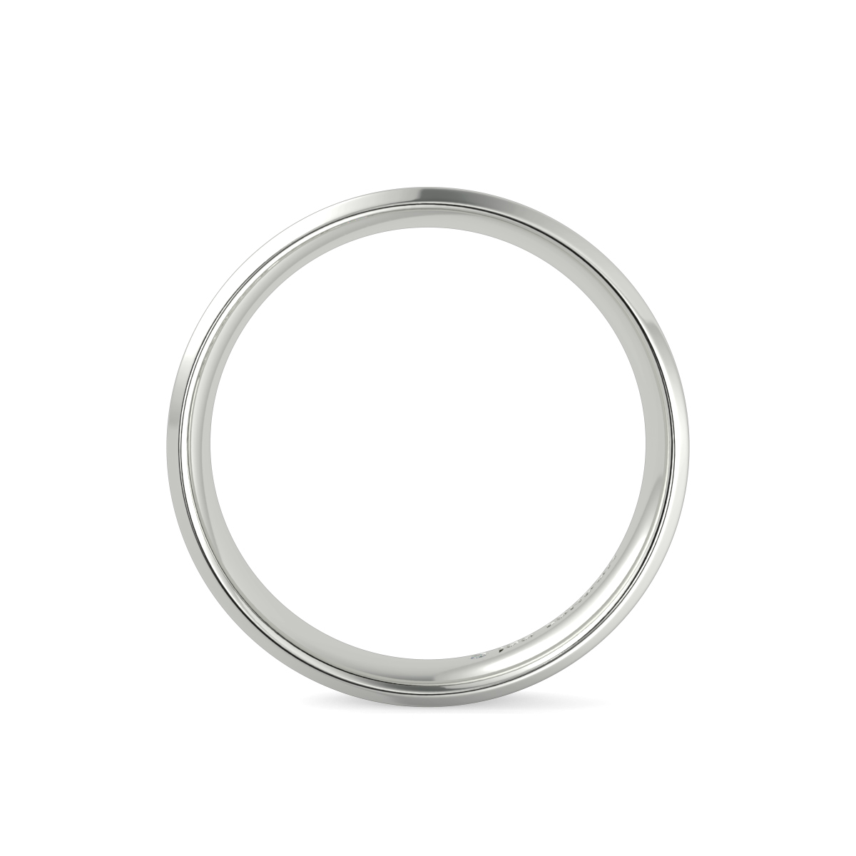 Flat Court Plain Wedding Band