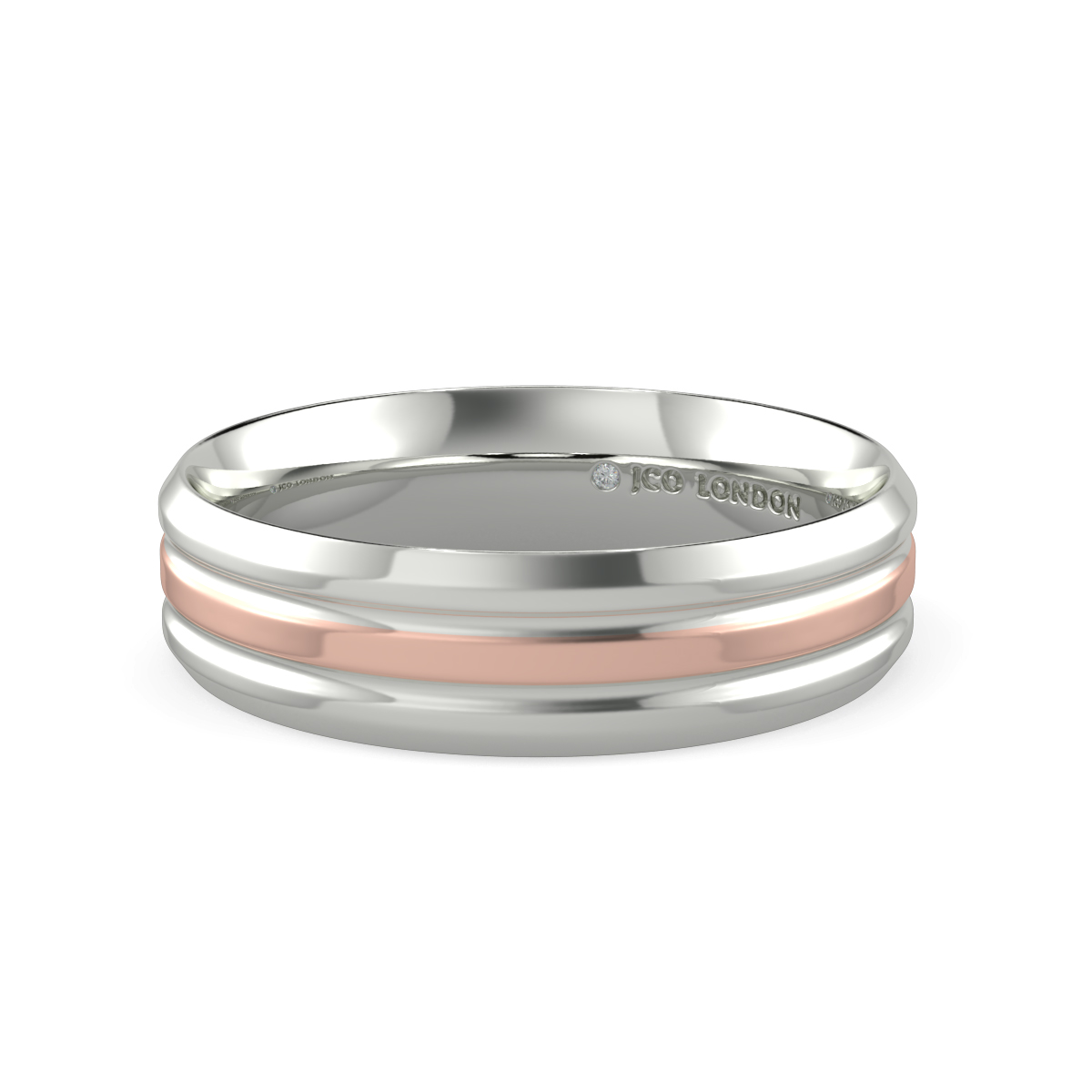 Flat Court Plain Wedding Band