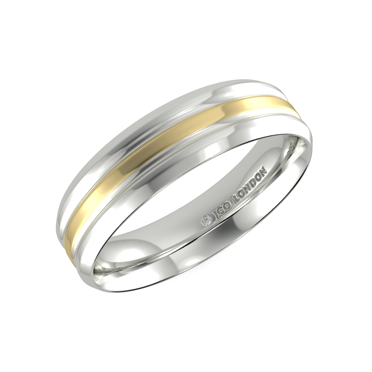 Flat Court Plain Wedding Band