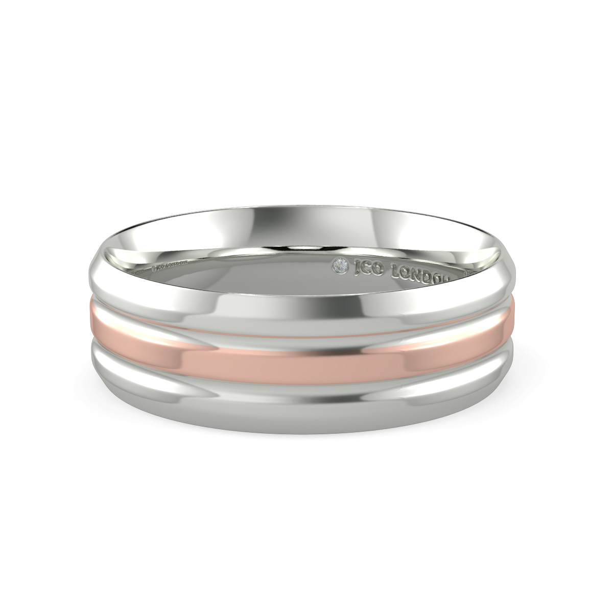 Flat Court Plain Wedding Band