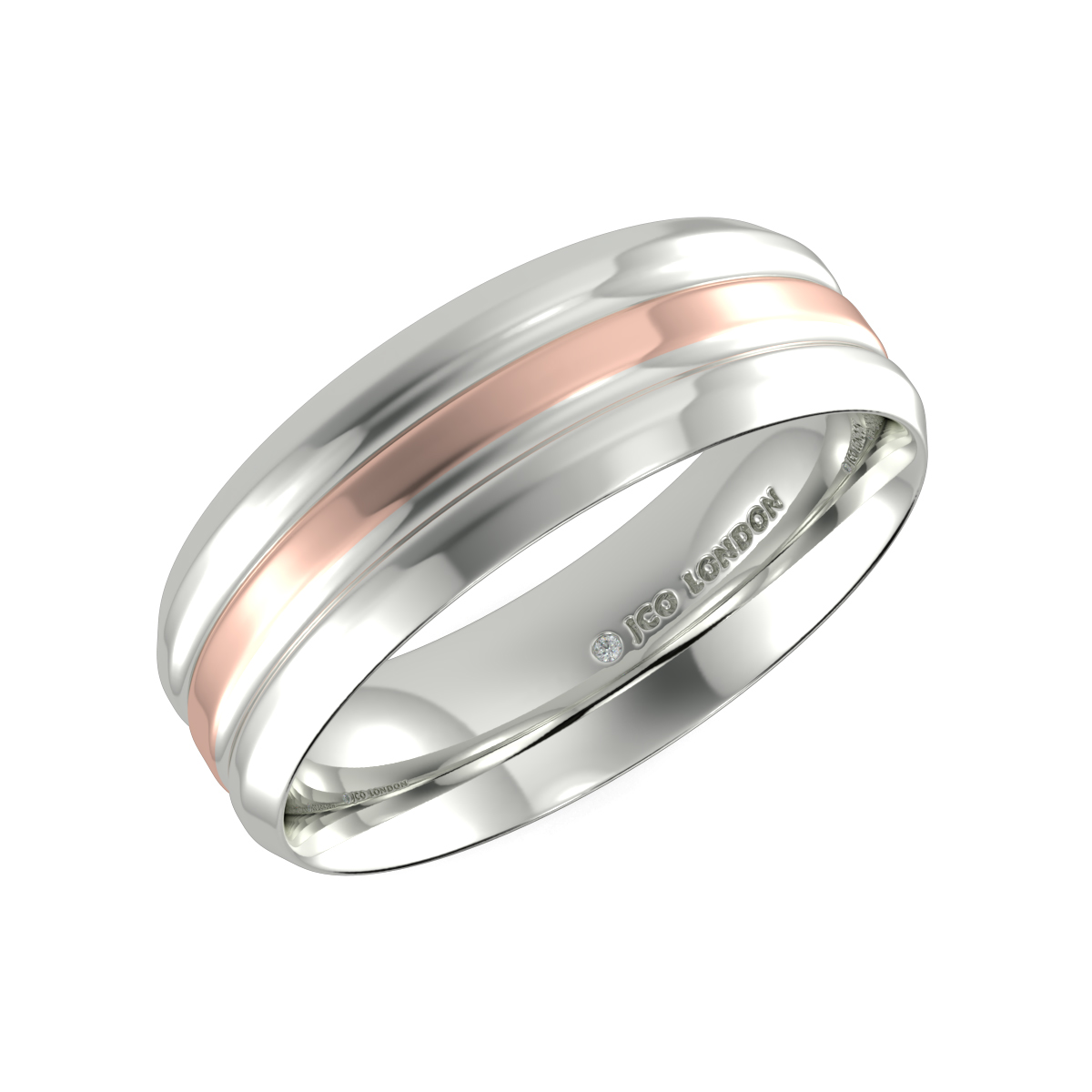 Flat Court Plain Wedding Band
