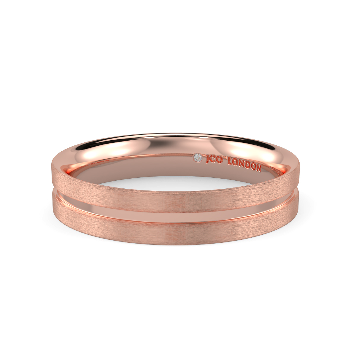 Flat Court Plain Wedding Band