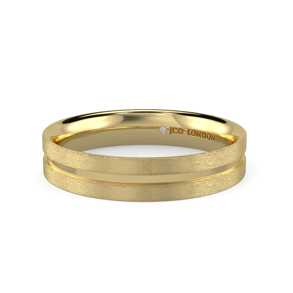 Flat Court Plain Wedding Band