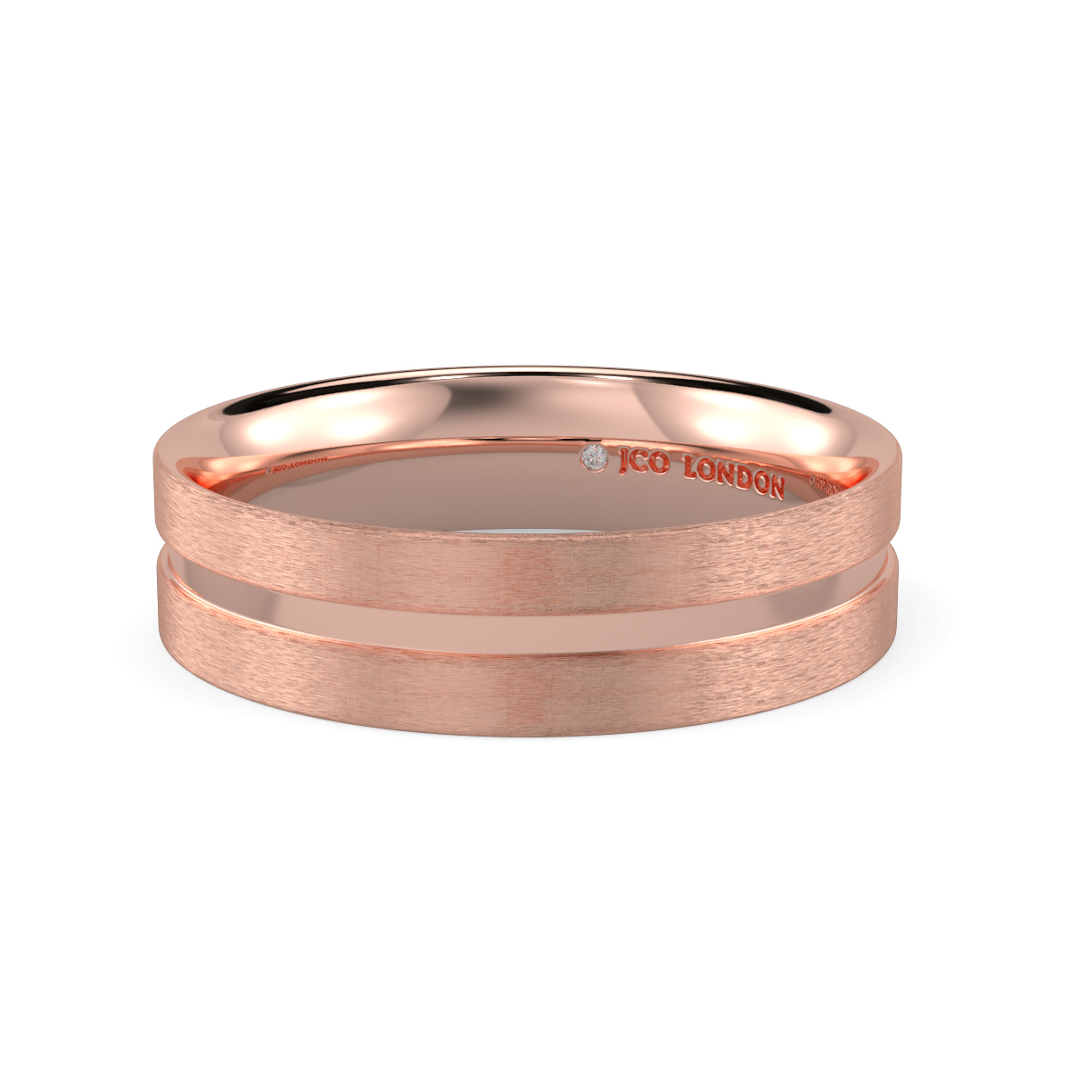 Flat Court Plain Wedding Band