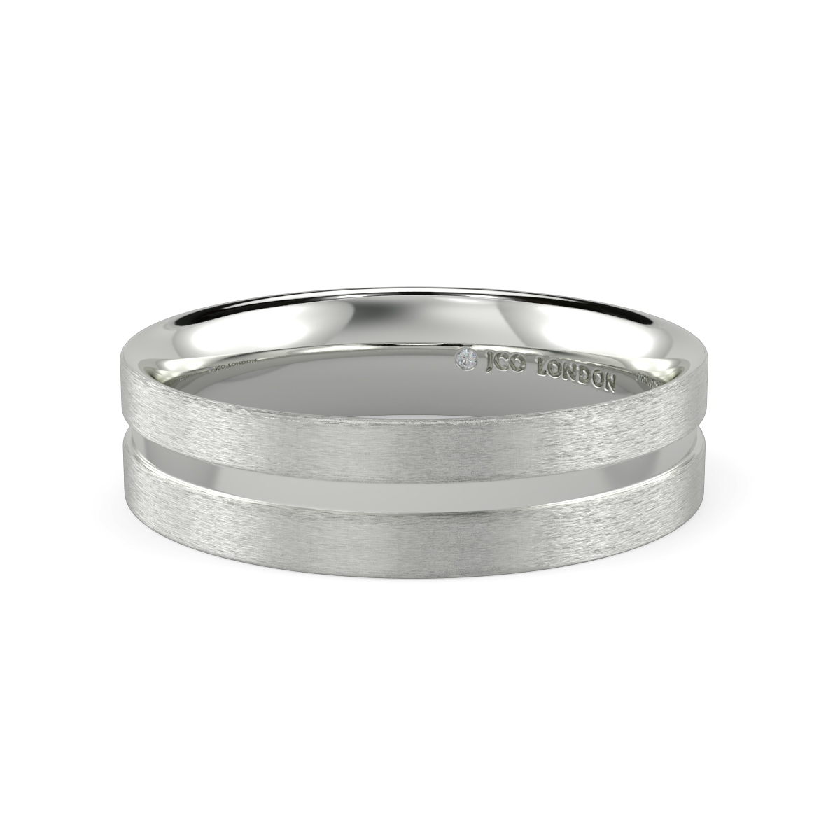 Flat Court Plain Wedding Band