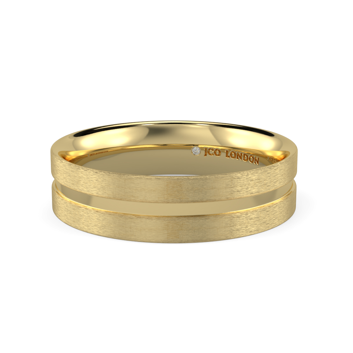 Flat Court Plain Wedding Band