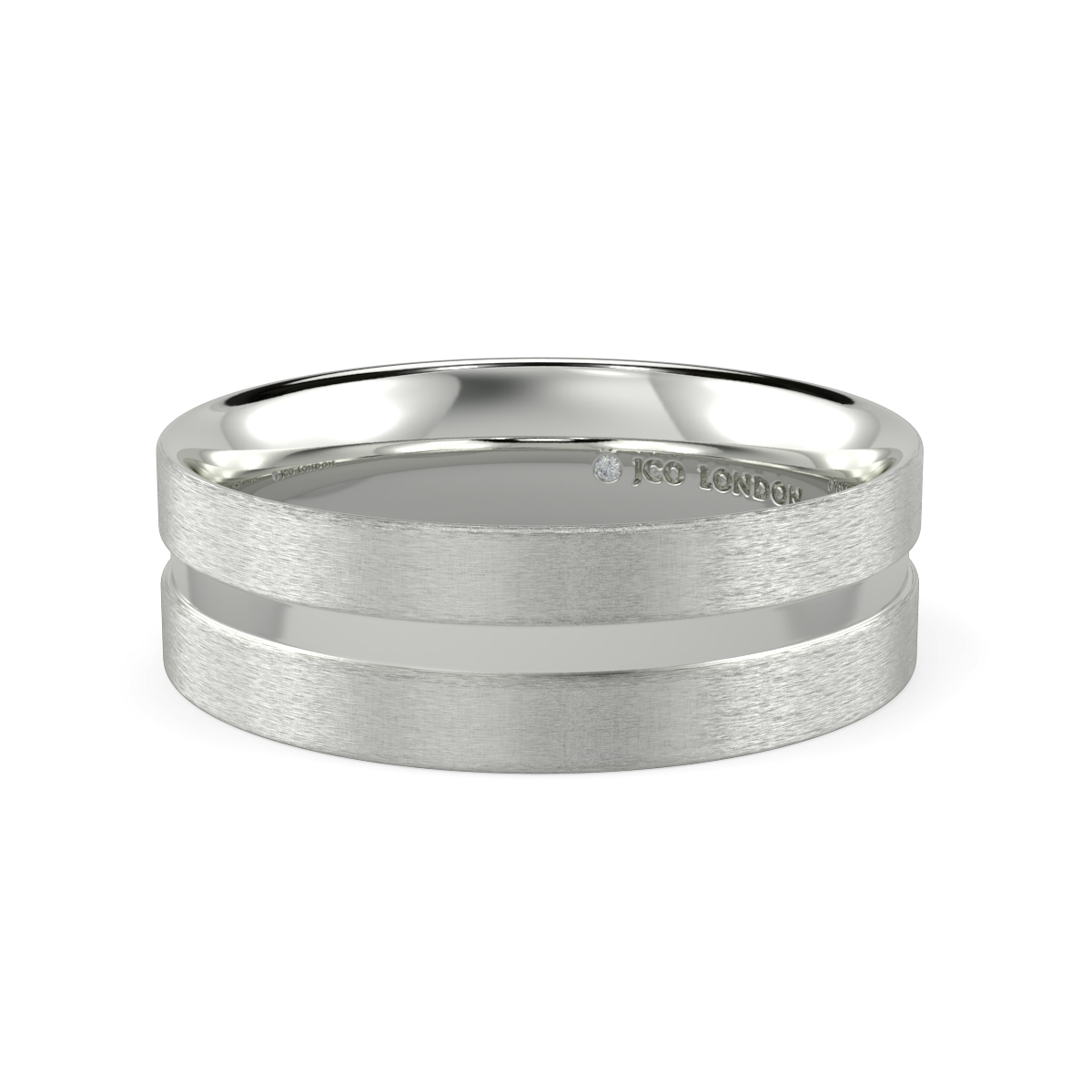 Flat Court Plain Wedding Band