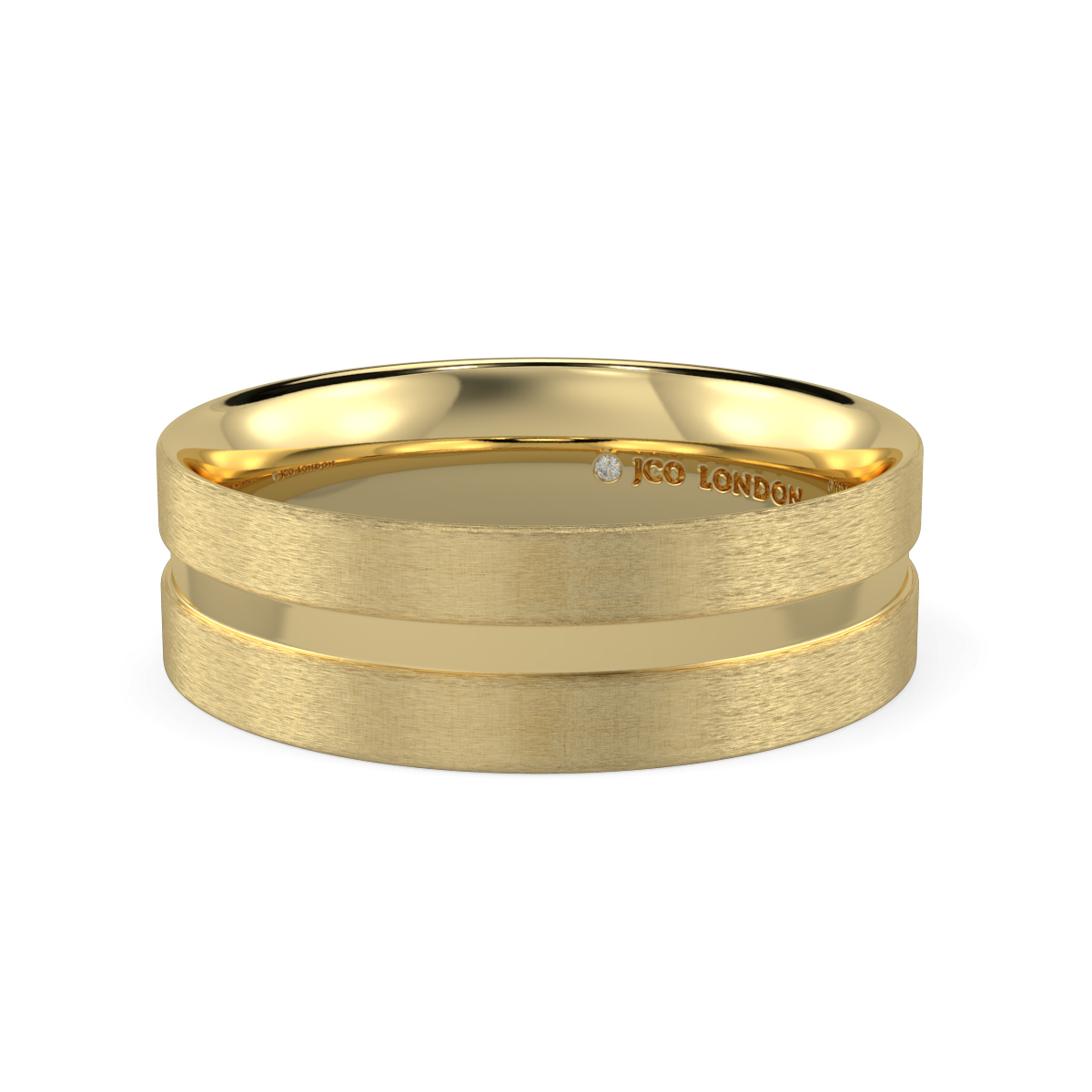 Flat Court Plain Wedding Band