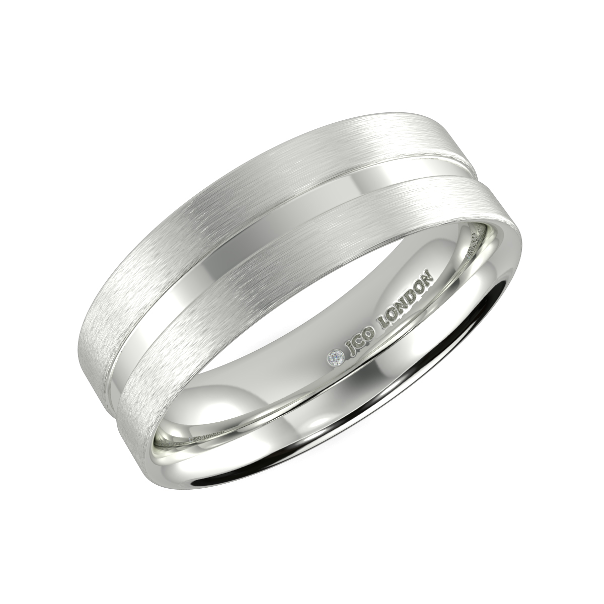 Flat Court Plain Wedding Band