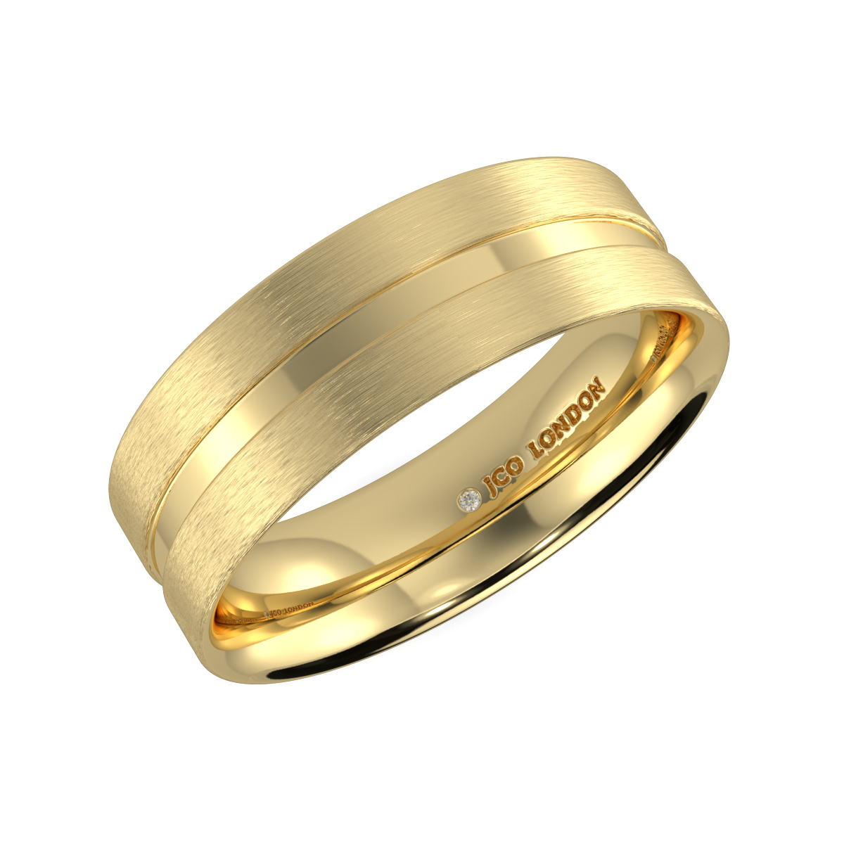 Flat Court Plain Wedding Band