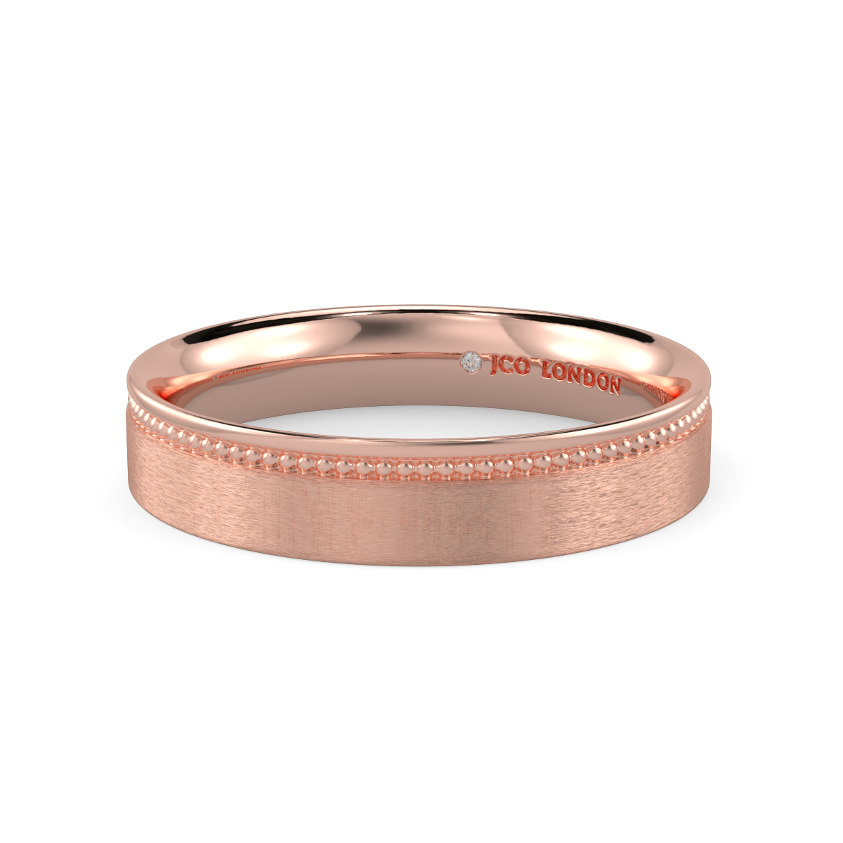 Flat Court Plain Wedding Band