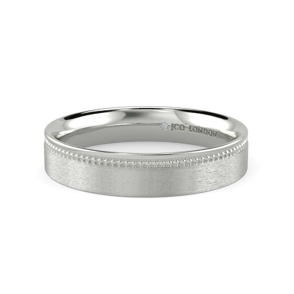 Flat Court Plain Wedding Band