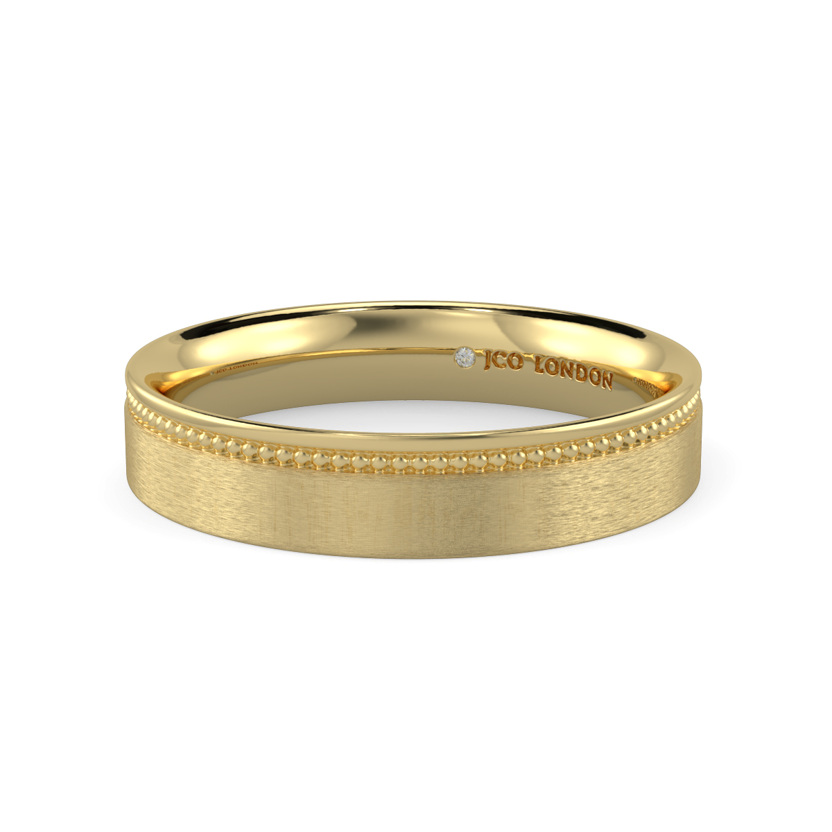 Flat Court Plain Wedding Band